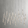 Rain Linear Solitaire Crystal Chandelier