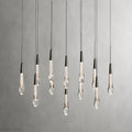Rain Linear Solitaire Crystal Chandelier-Momo Lighting