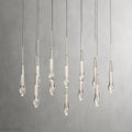 Rain Linear Solitaire Crystal Chandelier-Momo Lighting