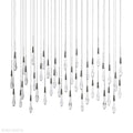 Rain Linear Solitaire Crystal Chandelier-Momo Lighting