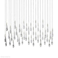 Rain Linear Solitaire Crystal Chandelier-Momo Lighting