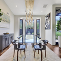 Rain Linear Solitaire Crystal Chandelier-Momo Lighting