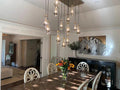 Raindrop Glass Linear Chandelier 54