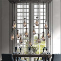 Raindrop Glass Linear Chandelier 54