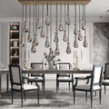 Raindrop Glass Linear Chandelier 54