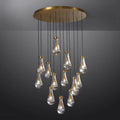 Raindrop Glass Round Chandelier 36