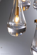 Raindrop Glass Round Chandelier 36