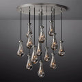 Raindrop Glass Round Chandelier 36