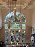 Raindrop Glass Round Chandelier 47