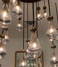 Raindrop Glass Round Chandelier 60