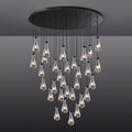 Raindrop Glass Round Chandelier 60