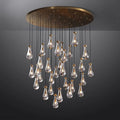 Raindrop Glass Round Chandelier 60