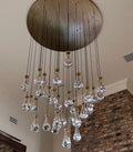 Raindrop Glass Round Chandelier 60