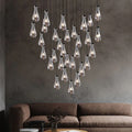 Raindrop Glass Round Chandelier 60