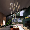 Raindrop Glass Round Chandelier 60