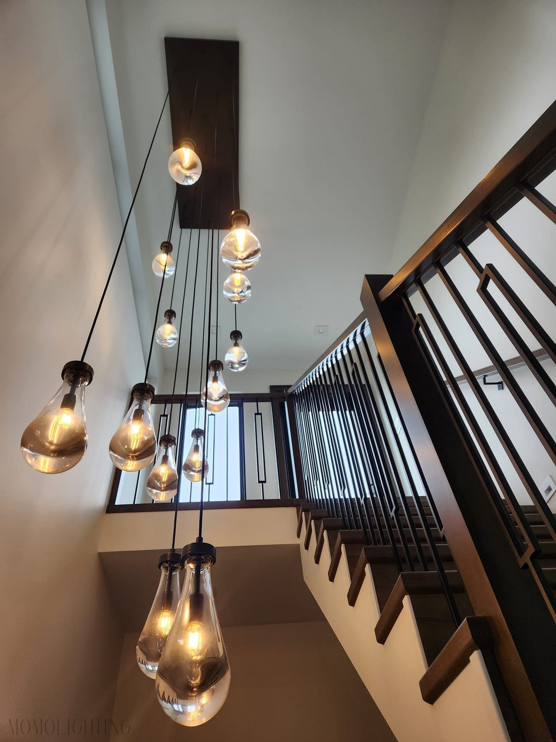 Raindrop Modern Rectangle Chandelier For Dining Room Kitchen Island-Momo Lighting