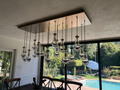 Raindrop Modern Rectangle Chandelier For Dining Room Kitchen Island-Momo Lighting