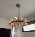 Ravelle Glass Round Chandelier 36