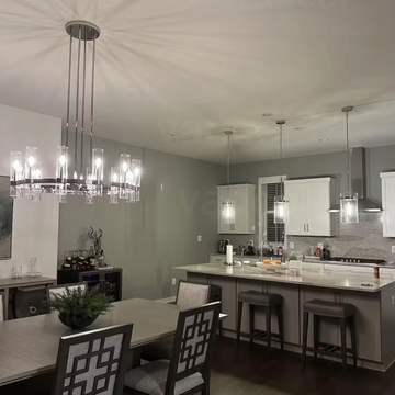 Ravelle Glass Round Chandelier 48"-Momo Lighting