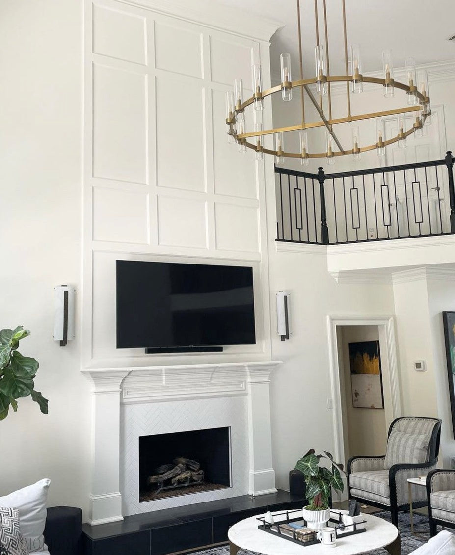 Ravelle Glass Round Chandelier 60"-Momo Lighting