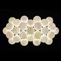 Rectangular Chandelier Alabaster Ball Chandelier-Momo Lighting