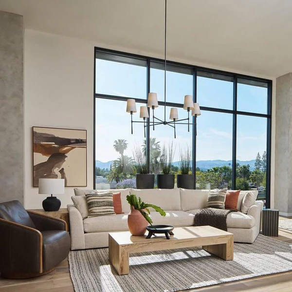 Rhodes Round Chandelier-Momo Lighting