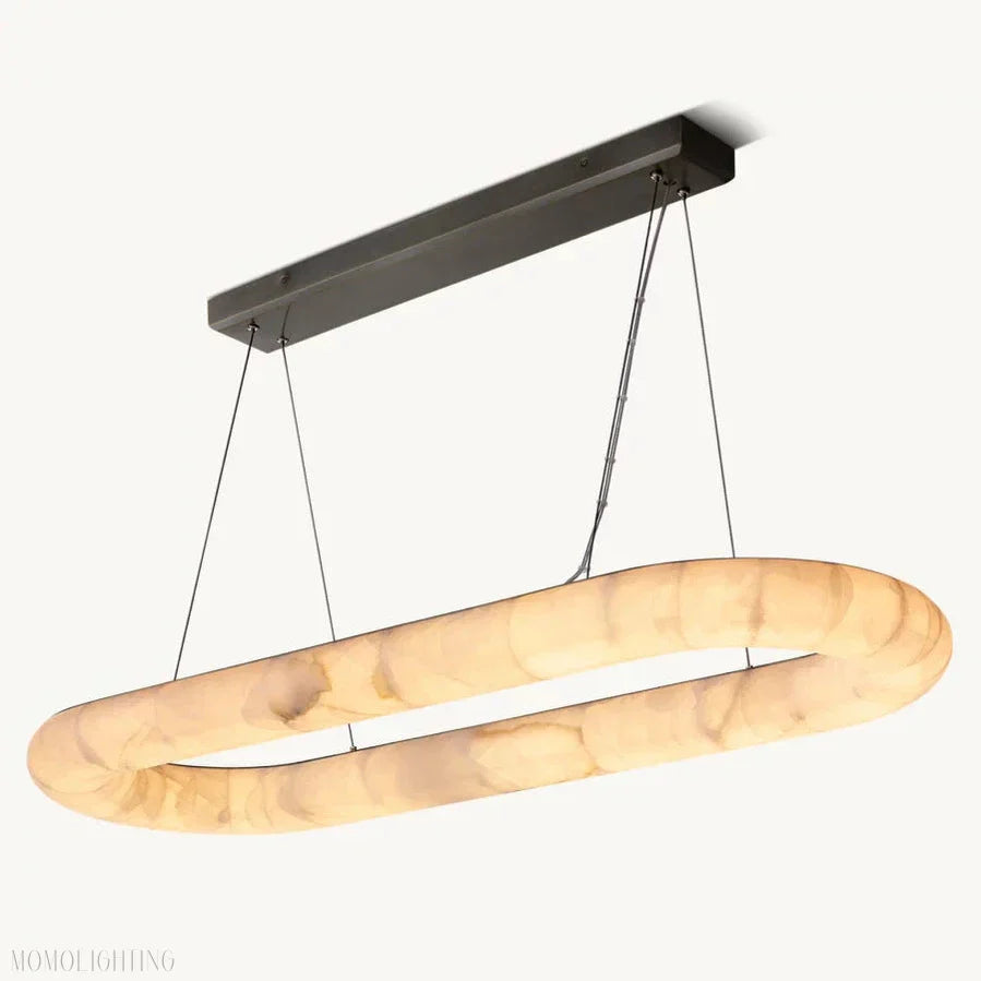 Rivage Oval Chandelier 57″-Momo Lighting