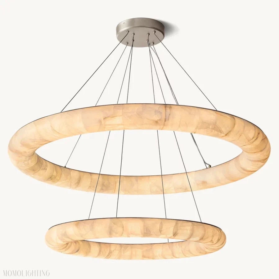 Rivage Two-Tiered Round Chandelier 61″