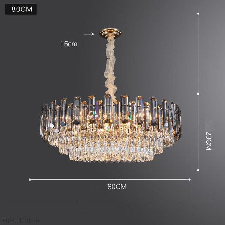 Rosalind Chandelier Light Luxury-Momo Lighting