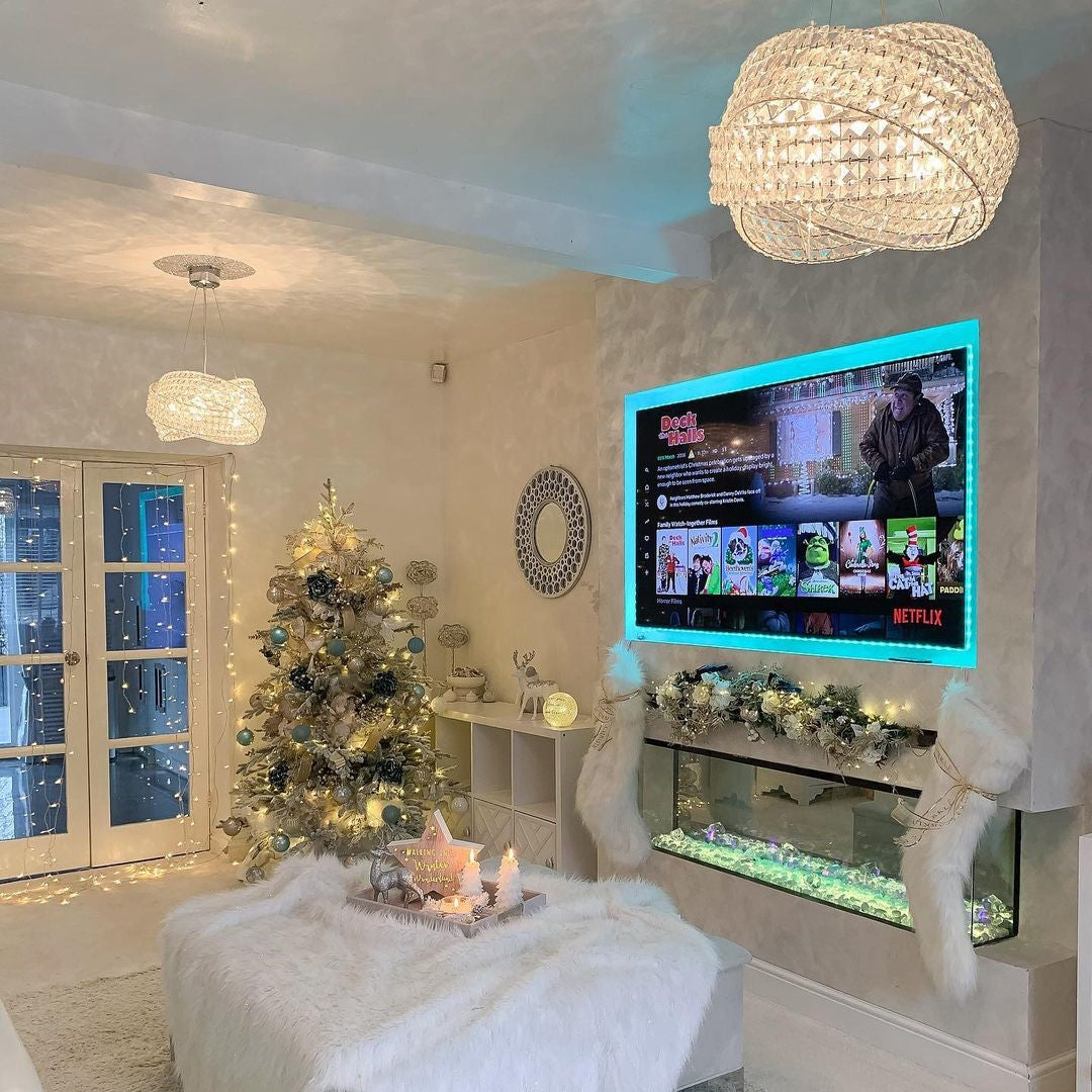 Round Crystal Ring Chandelier in Silver/Gold Finish for Lowg-ceiling-Momo Lighting