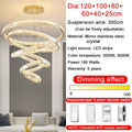 Royal Benedict Foyer & Staircase Crystal Ring Chandelier-Momo Lighting