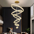 Royal Benedict Foyer & Staircase Crystal Ring Chandelier-Momo Lighting
