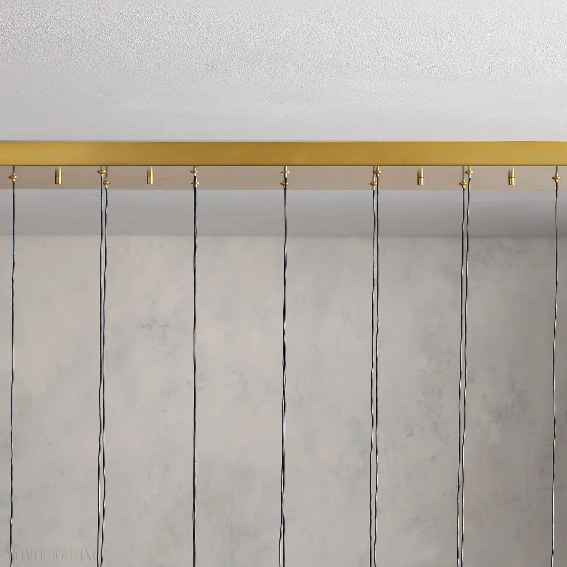 SOLITAIRE LINEAR MODERN CHANDELIER 37"W-Momo Lighting