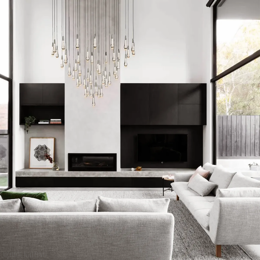 SOLITAIRE MODERN ROUND CHANDELIER-Momo Lighting