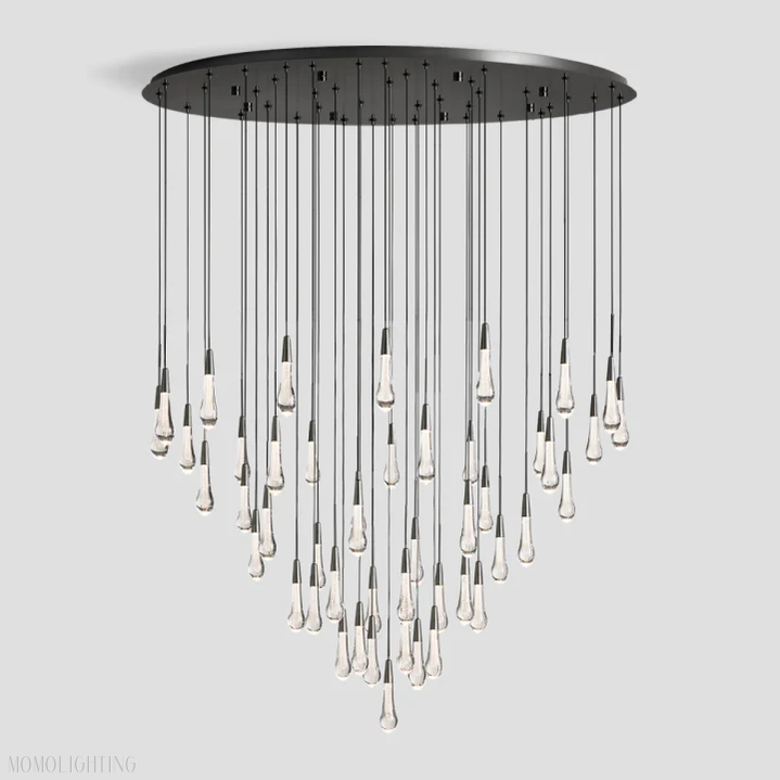 SOLITAIRE MODERN ROUND CHANDELIER-Momo Lighting