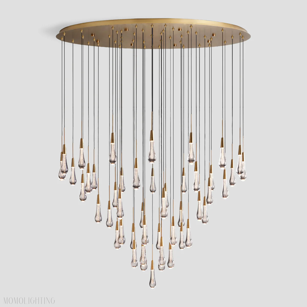 SOLITAIRE ROUND CHANDELIER 17'' 24'' 36'' 58''