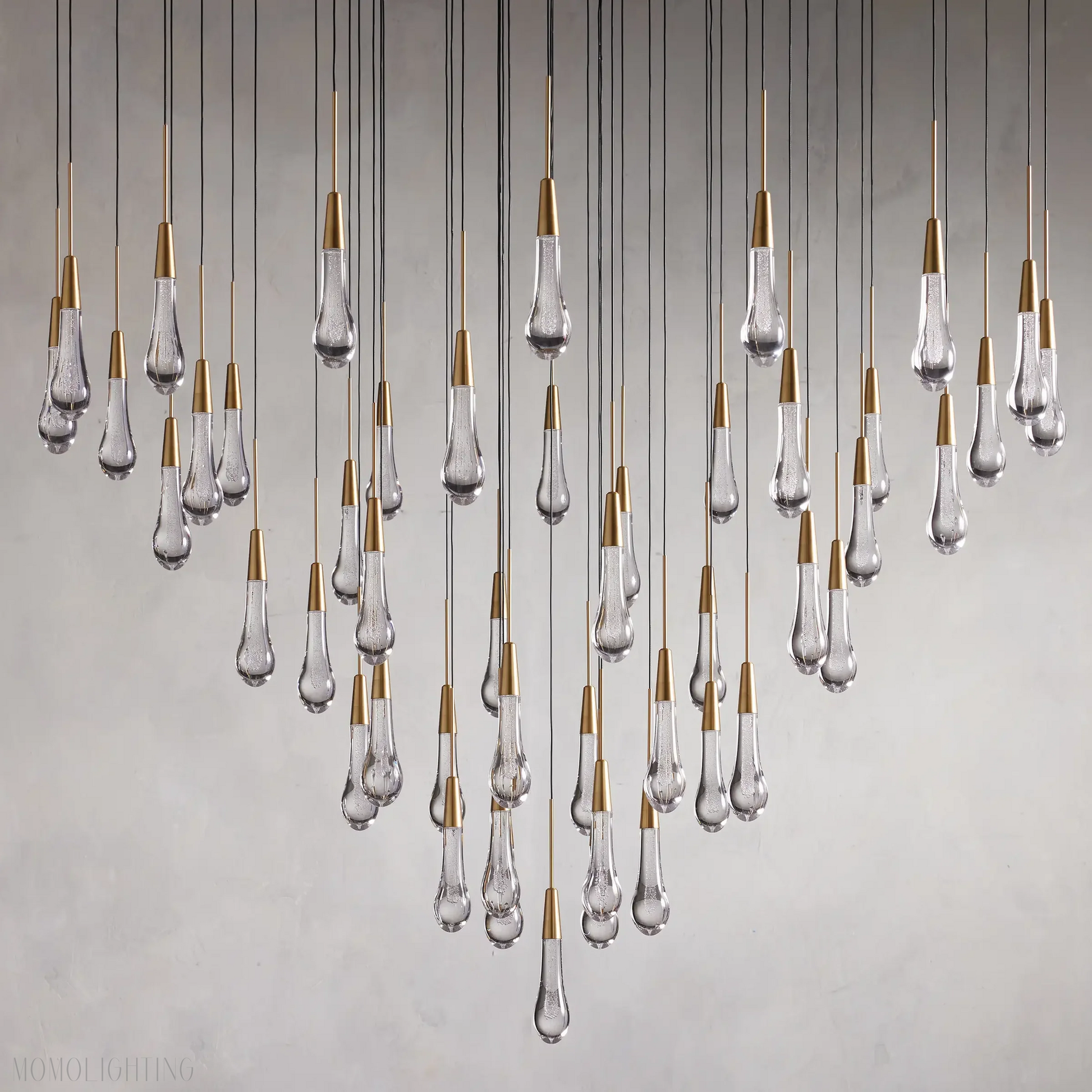 SOLITAIRE ROUND CHANDELIER 17'' 24'' 36'' 58''