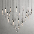 SOLITAIRE ROUND CHANDELIER 17'' 24'' 36'' 58''