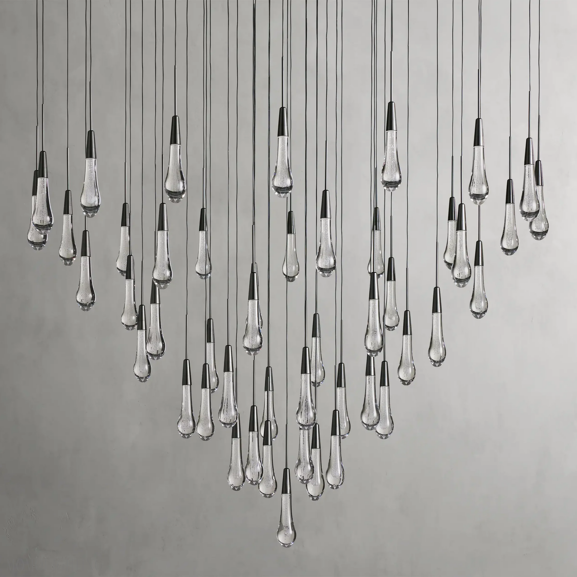 SOLITAIRE ROUND CHANDELIER 17'' 24'' 36'' 58''