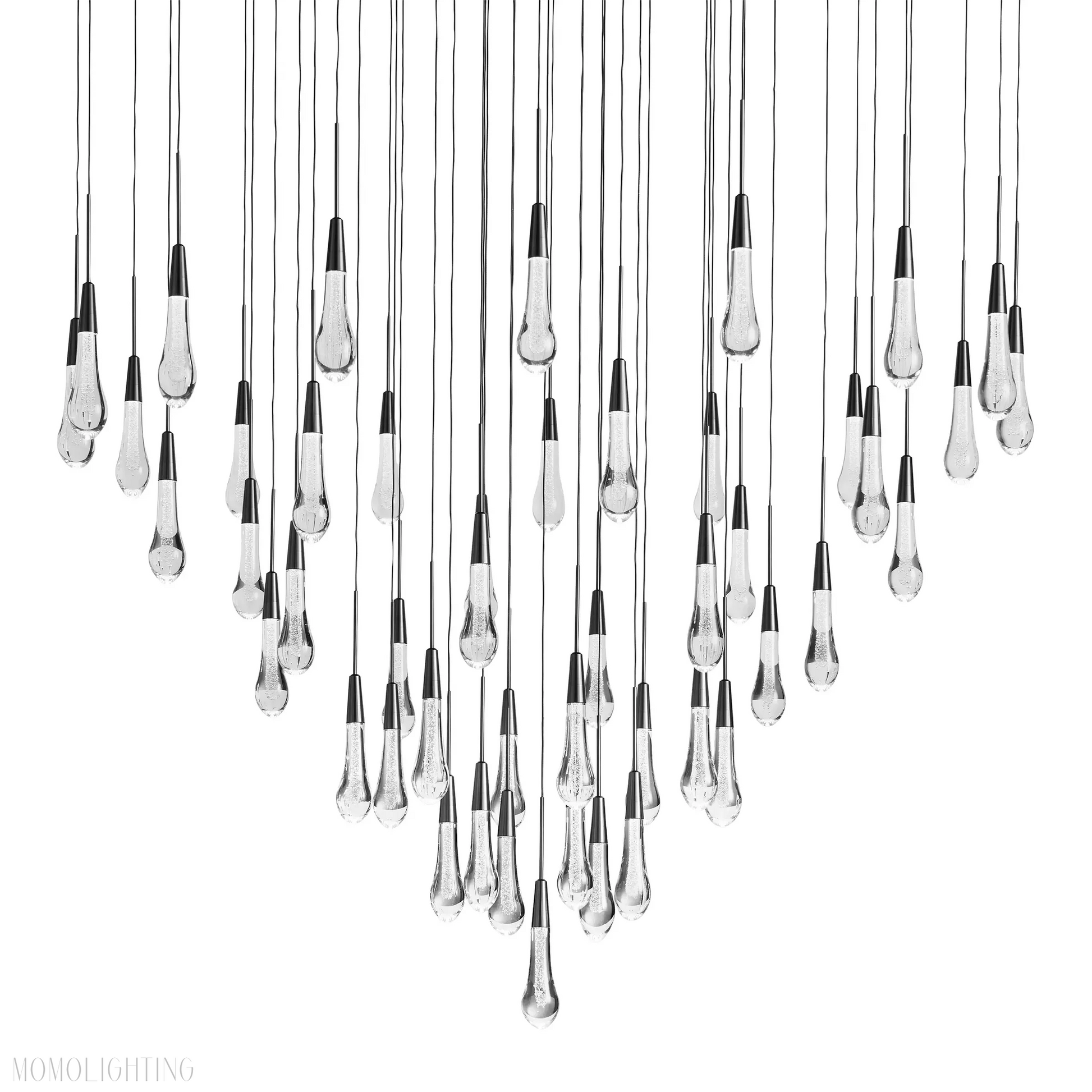 SOLITAIRE ROUND CHANDELIER 17'' 24'' 36'' 58''