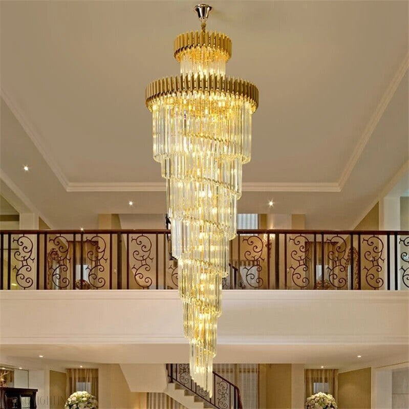 Safa Spiral Foyer & Staircase Chandelier-Momo Lighting