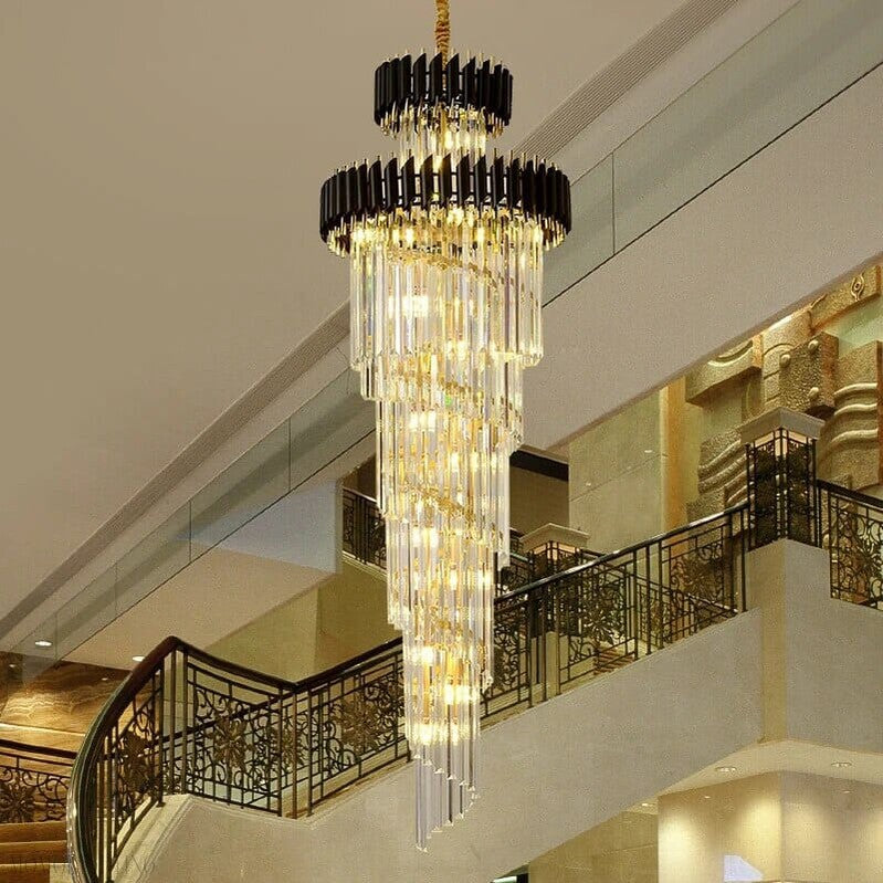 Safa Spiral Foyer & Staircase Chandelier-Momo Lighting