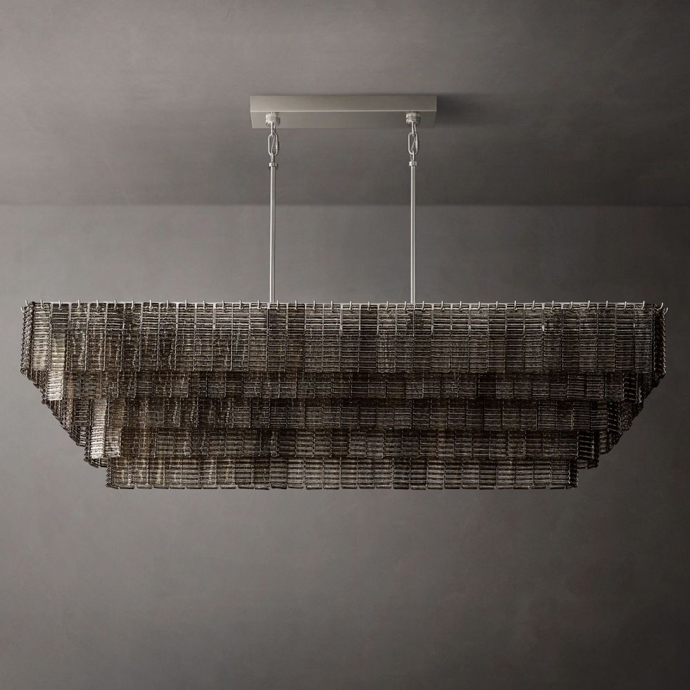 Samurai Rectangle Chandelier-Momo Lighting