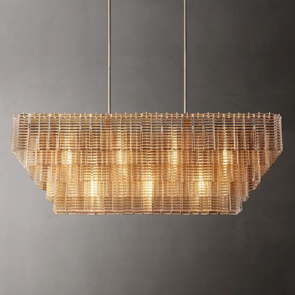 Samurai Rectangle Chandelier-Momo Lighting