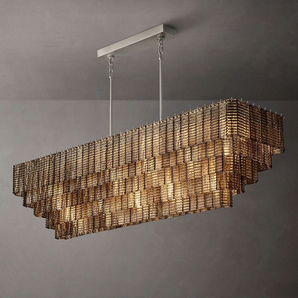 Samurai Rectangle Chandelier-Momo Lighting