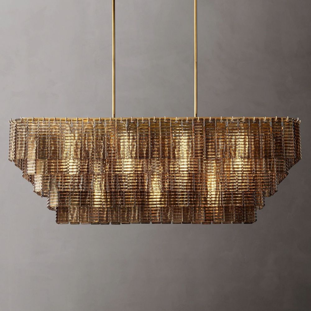 Samurai Rectangle Chandelier-Momo Lighting