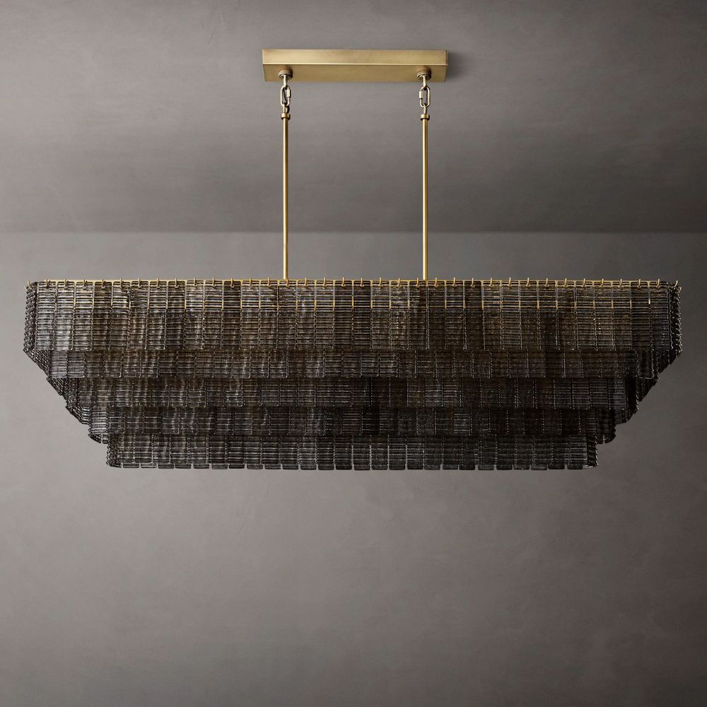 Samurai Rectangle Chandelier-Momo Lighting