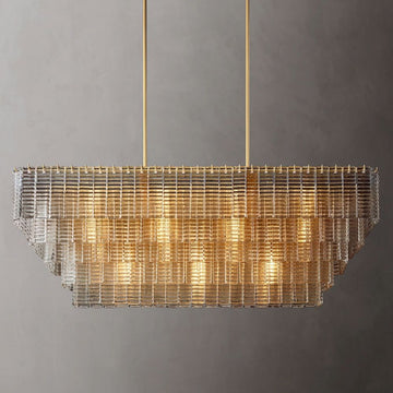 Samurai Rectangle Chandelier-Momo Lighting