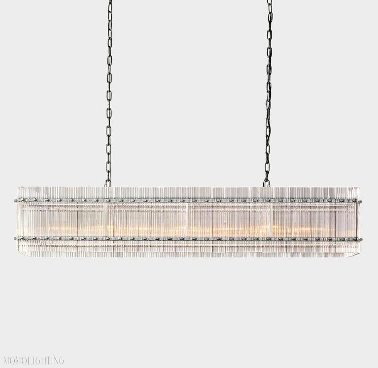 San Marco Rectangle Chandelier 54"-Momo Lighting