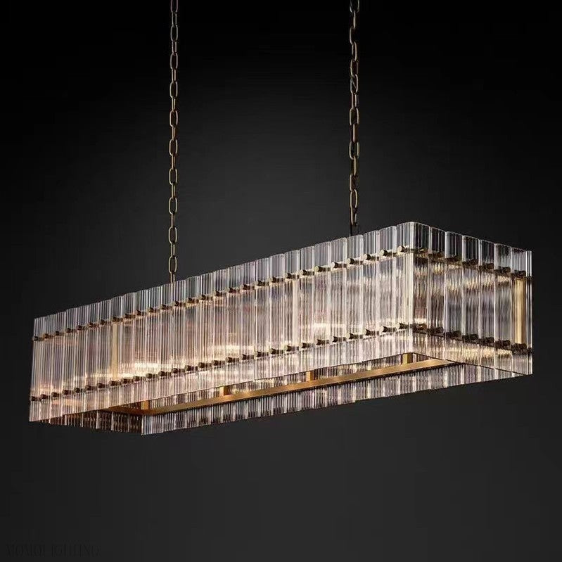 San Marco Rectangle Chandelier 72"-Momo Lighting